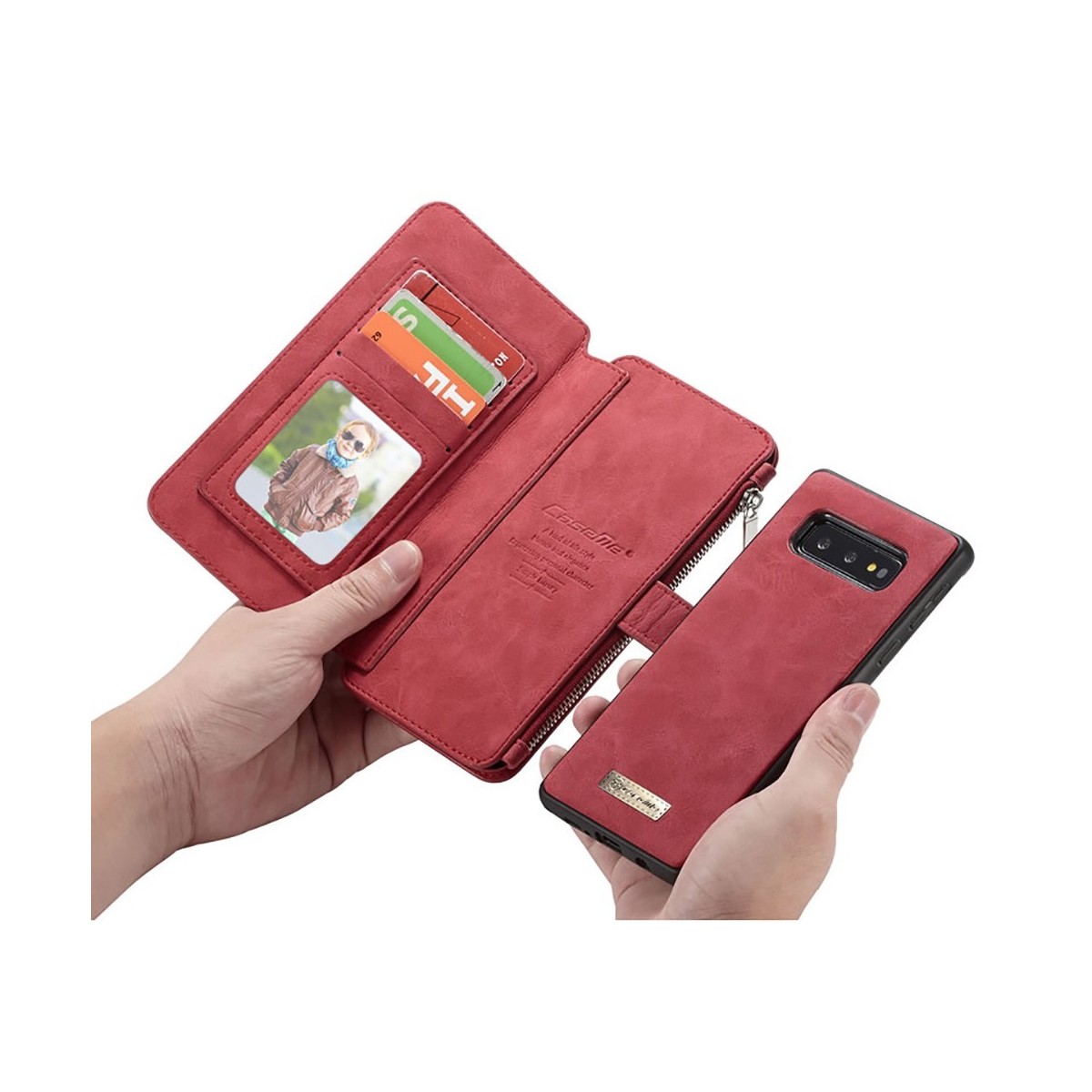 Etui Galaxy S10e Portefeuille multifonctions Rouge - CaseMe