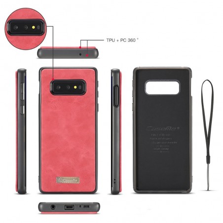 Etui Galaxy S10e Portefeuille multifonctions Rouge - CaseMe