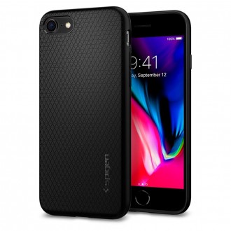 Coque iPhone 7 / 8 Liquid Air noir mat - Spigen