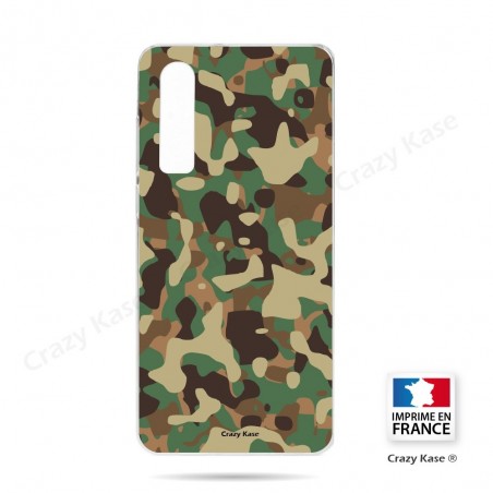 Coque Galaxy A70 souple motif Camouflage militaire - Crazy Kase