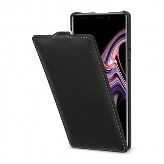 Etui Galaxy Note 9 ultraslim noir nappa en cuir véritable - Stilgut