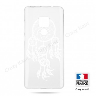 Coque Huawei Mate 20 souple motif Attrape Rêves Blanc - Crazy Kase