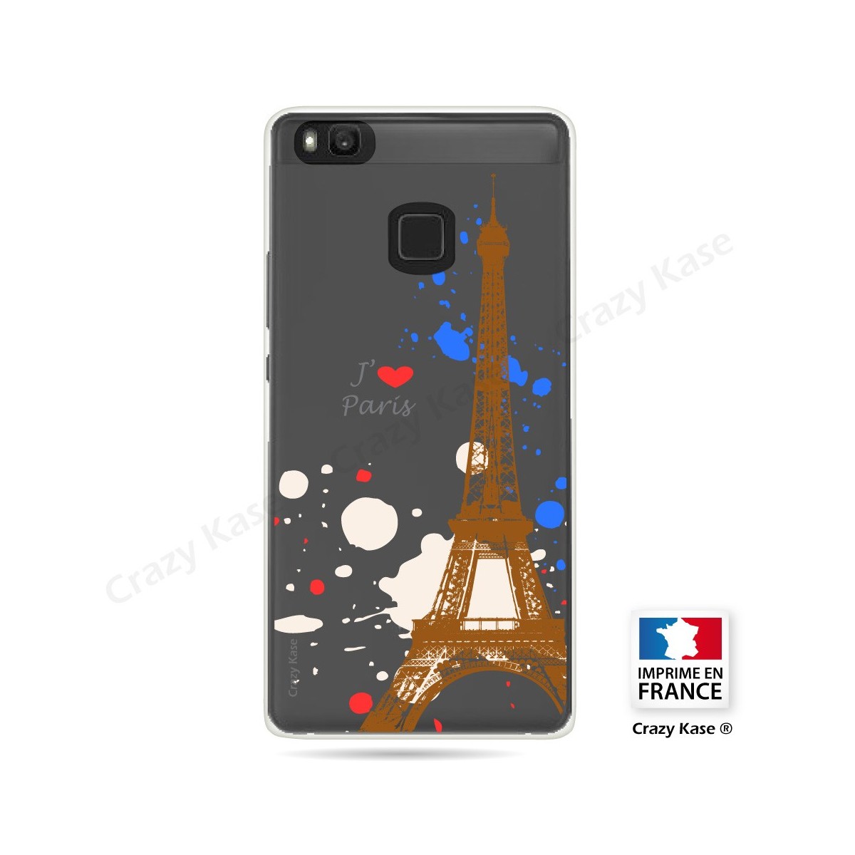Coque compatible Huawei P9 Lite souple Paris - Crazy Kase