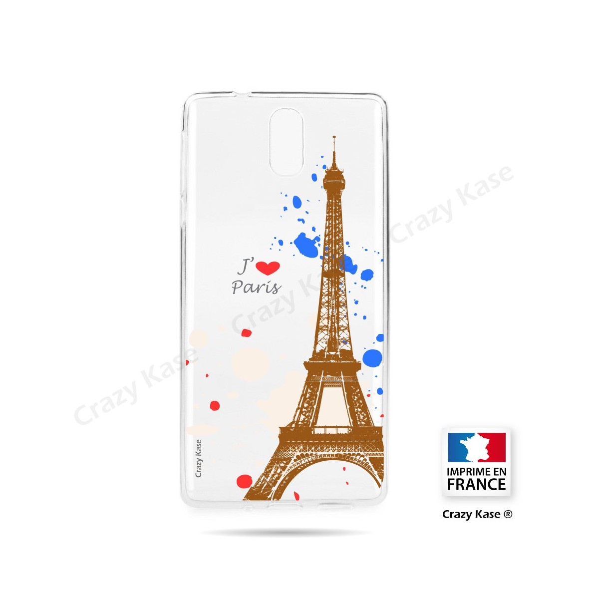 Coque compatible Nokia 3.1 souple Paris - Crazy Kase