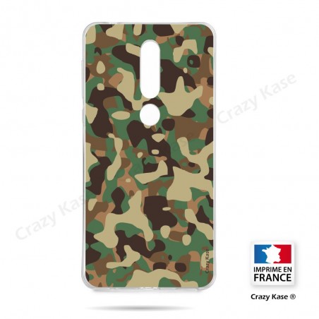 Coque compatible Nokia 4.2 souple Camouflage militaire - Crazy Kase