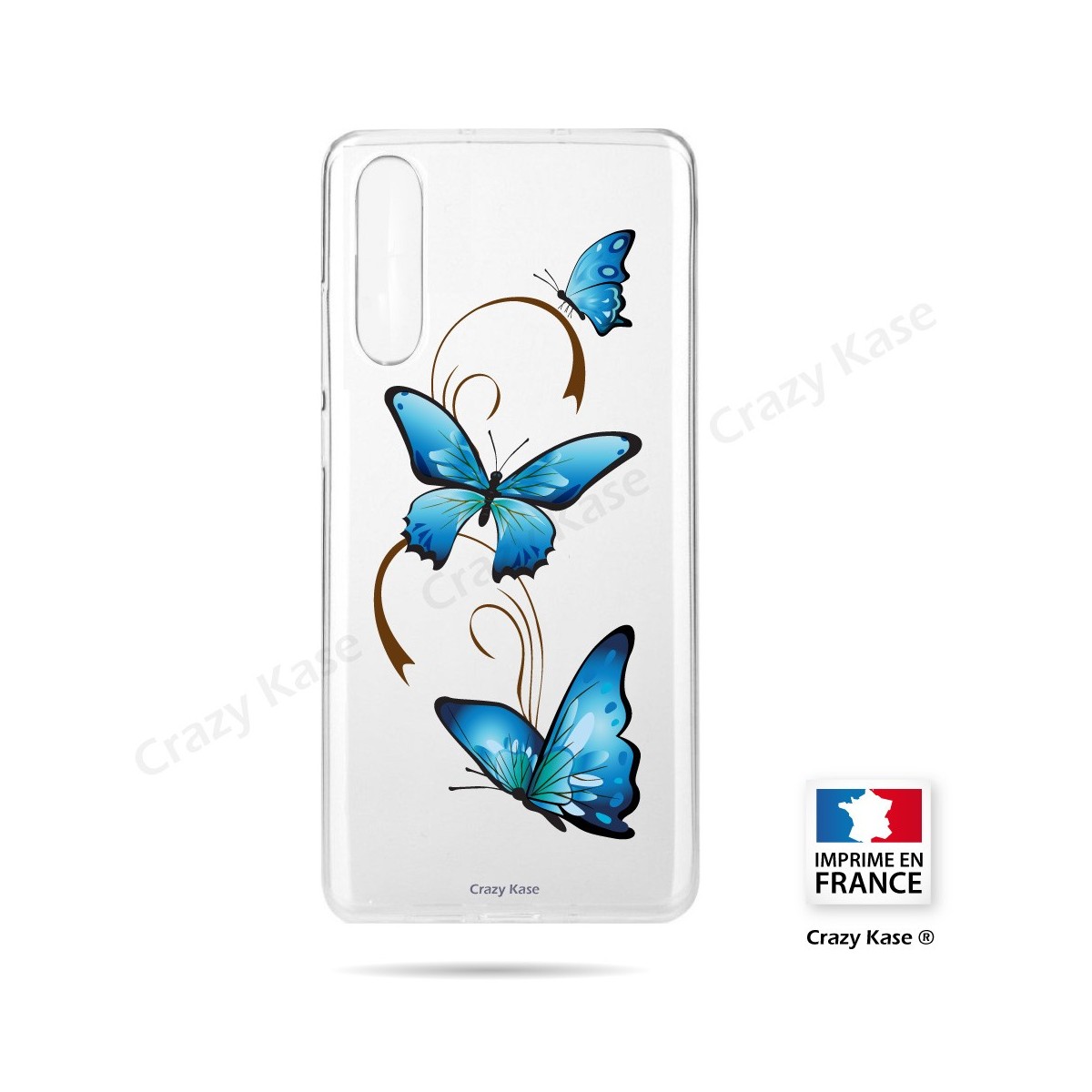 Coque compatible Galaxy A50 souple Papillon sur Arabesque - Crazy Kase