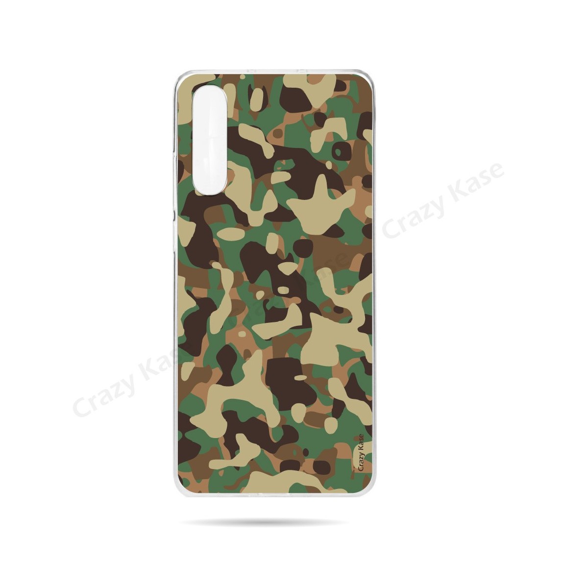 Coque compatible Galaxy A50 souple Camouflage militaire - Crazy Kase