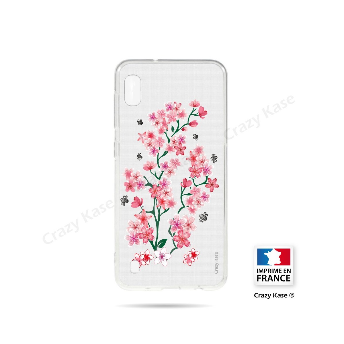 Coque compatible Galaxy A10 souple Fleurs de Sakura - Crazy Kase