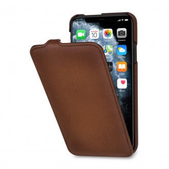 Etui iPhone 11 Pro Max Ultra Slim en cuir véritable marron - StilGut