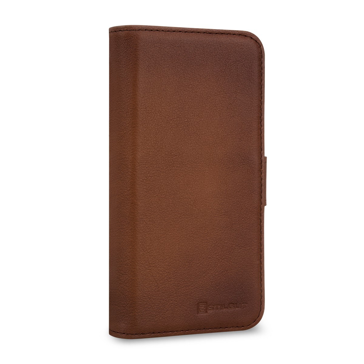 Etui compatible avec iPhone 11 porte-cartes marron en cuir véritable - Stilgut