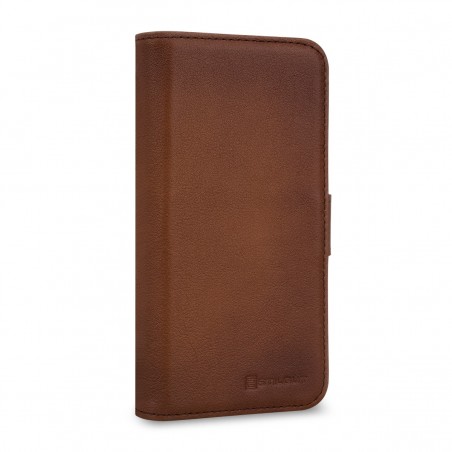 Etui compatible avec iPhone 11 porte-cartes marron en cuir véritable - Stilgut