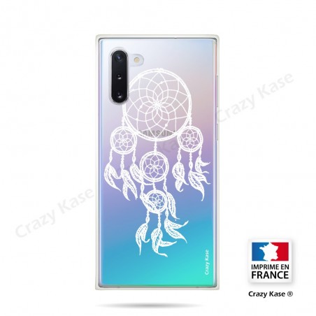 Coque compatible Galaxy Note 10 souple Attrape Rêves Blanc - Crazy Kase