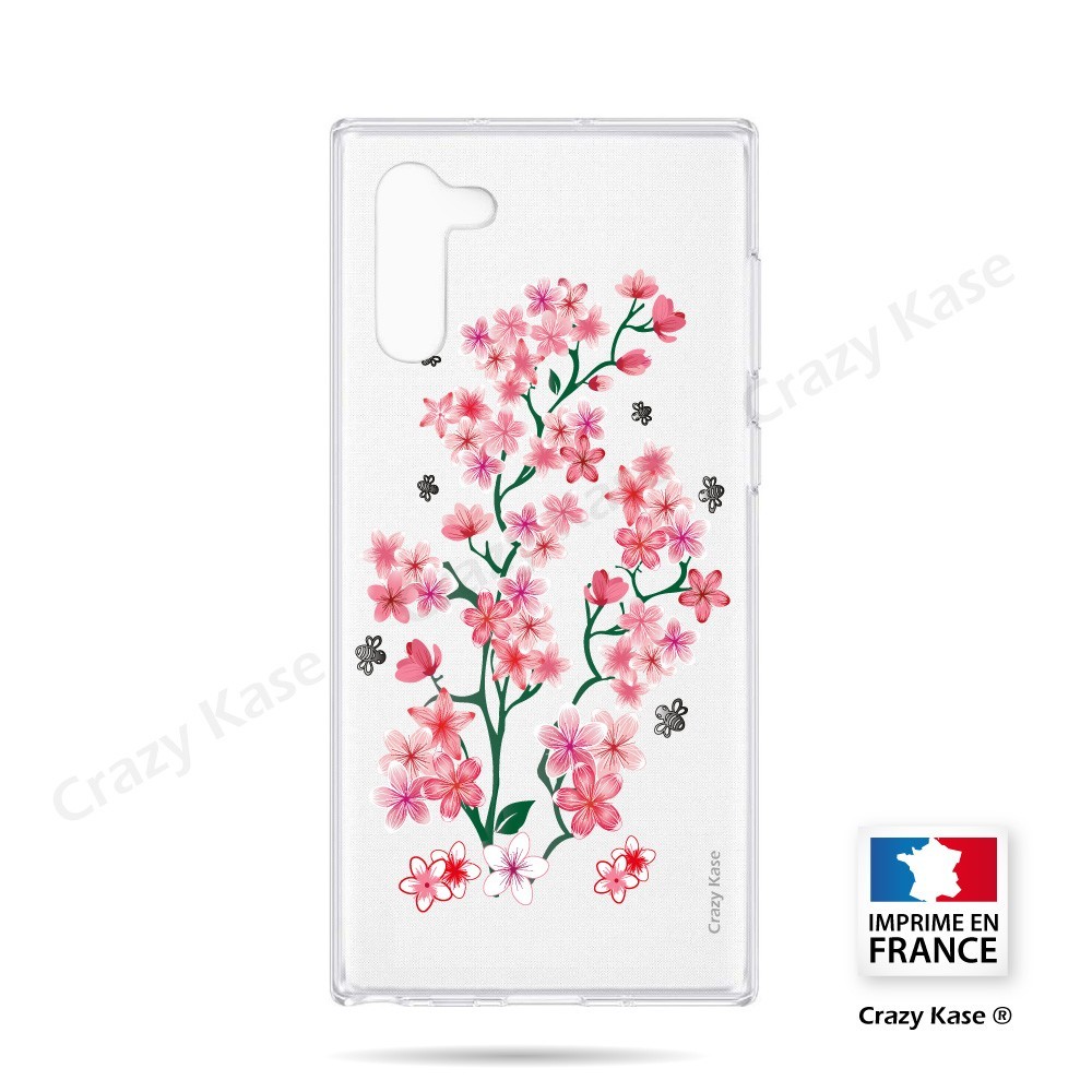 Coque compatible Galaxy Note 10 souple Fleurs de Sakura - Crazy Kase