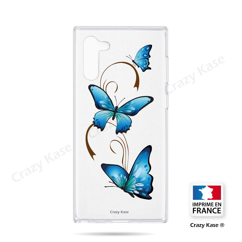 Coque compatible Galaxy Note 10 souple Papillon sur Arabesque - Crazy Kase
