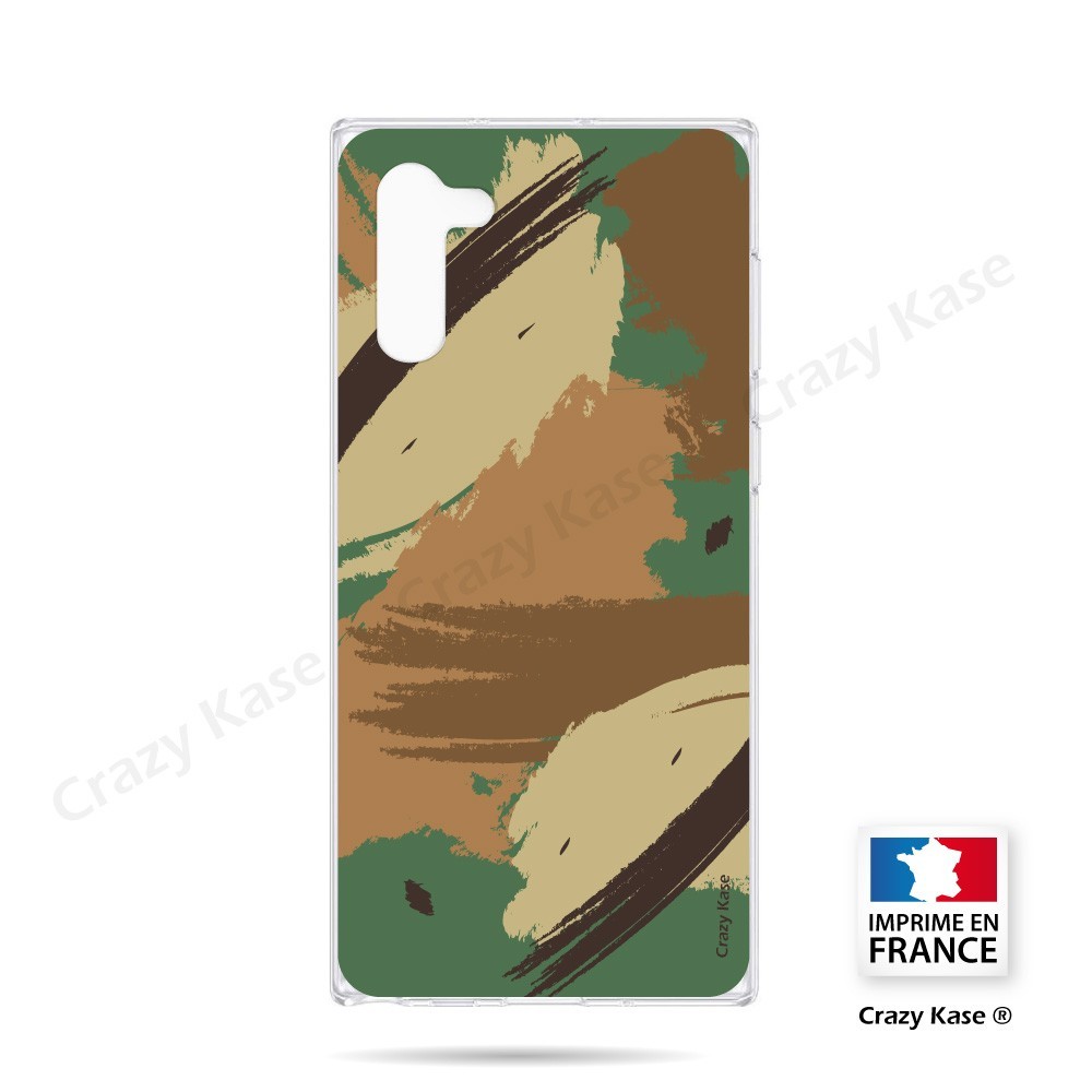 Coque compatible Galaxy Note 10 souple Camouflage - Crazy Kase