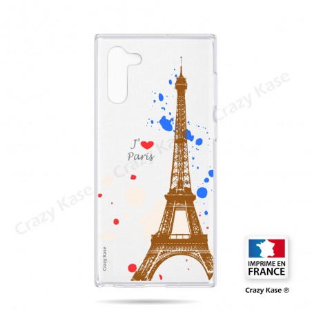Coque compatible Galaxy Note 10 souple Paris - Crazy Kase