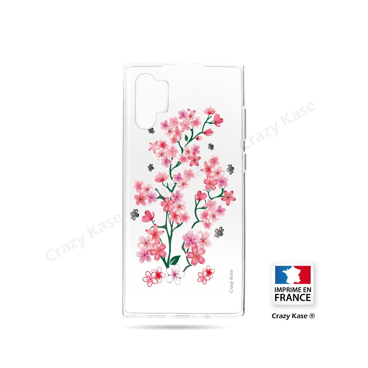 Coque compatible Galaxy Note 10 Plus souple Fleurs de Sakura - Crazy Kase