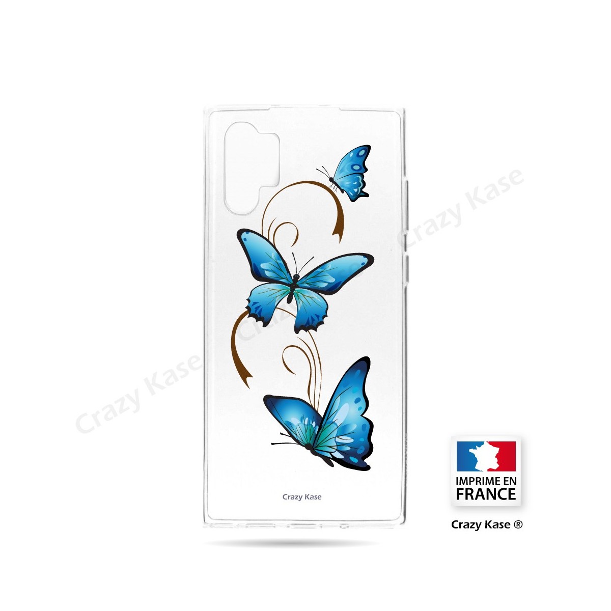Coque compatible Galaxy Note 10 Plus souple Papillon sur Arabesque - Crazy Kase