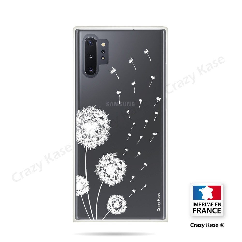 Coque compatible Galaxy Note 10 Plus souple Fleurs de pissenlit - Crazy Kase