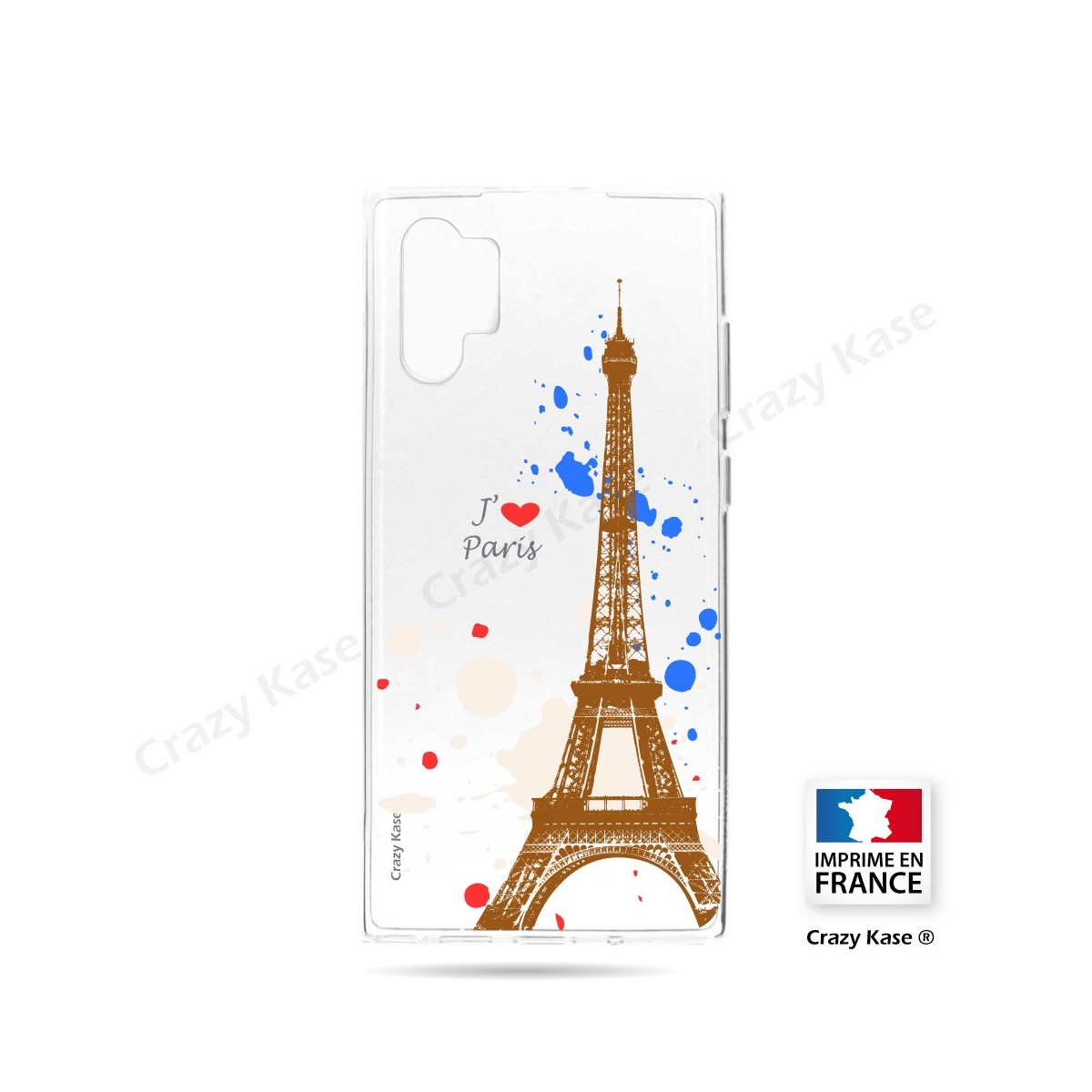 Coque compatible Galaxy Note 10 Plus souple Paris - Crazy Kase