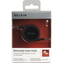 Câble rétractable Belkin jack 3,5/3,5mm pour iPhone/iPod