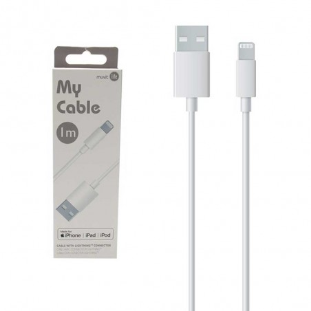 Câble Lightning MFI 1 mètre blanc My Cable