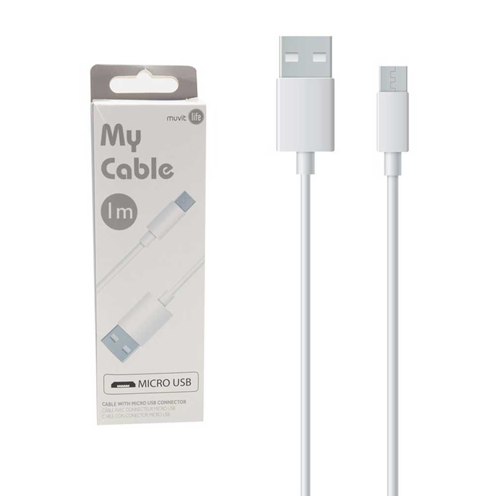 Câble Micro USB 1 mètre (2 A) blanc My Cable