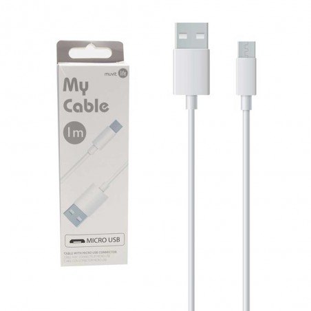 Câble Micro USB 1 mètre (2 A) blanc My Cable