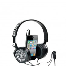  Casque motif 3d texte compatible tout téléphone jack 3,5mm