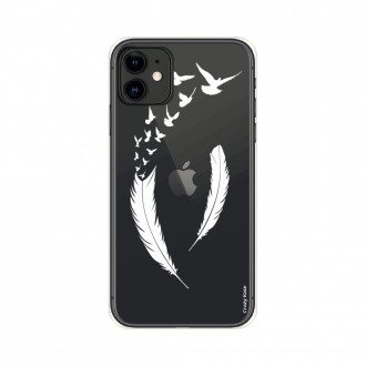 Coque pour iPhone 11 souple motif Plume et envol d'oiseaux - Crazy Kase