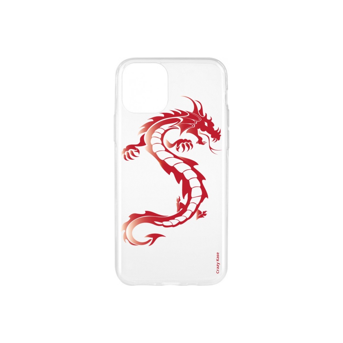 Coque pour iPhone 11 Pro Max souple Dragon rouge - Crazy Kase