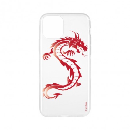 Coque pour iPhone 11 Pro Max souple Dragon rouge - Crazy Kase