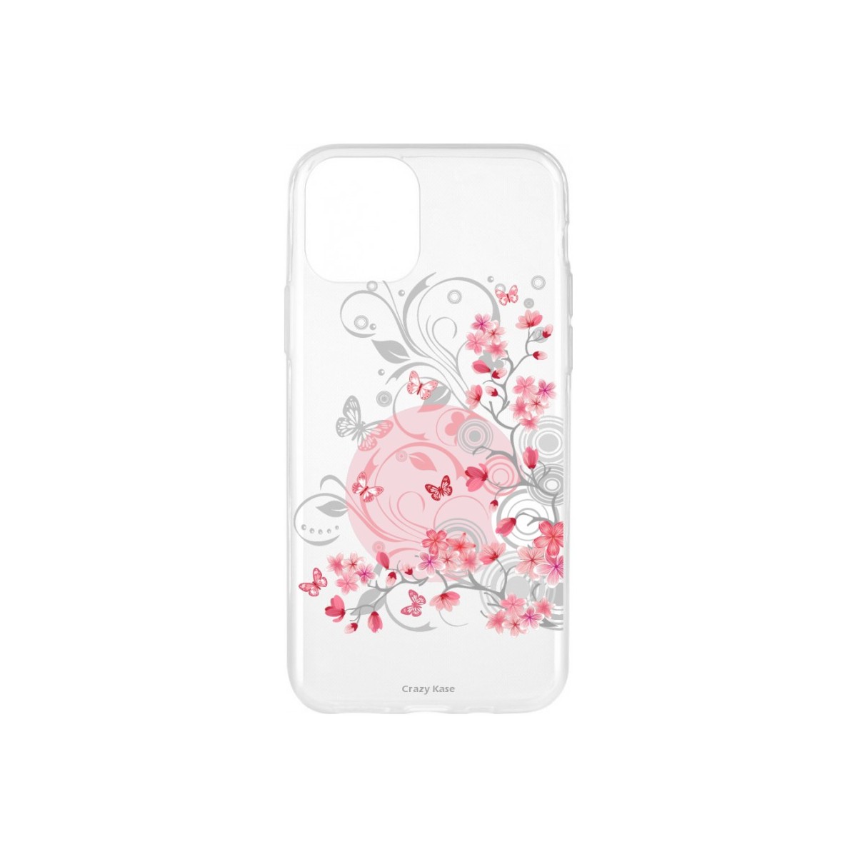 Coque pour iPhone 11 Pro Max souple Fleurs et papillons - Crazy Kase