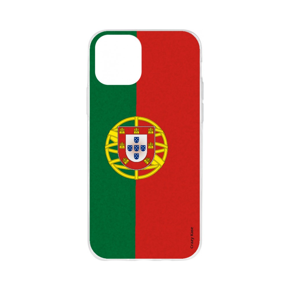 Coque pour iPhone 11 Pro Max souple motif Drapeau Portugais - Crazy Kase