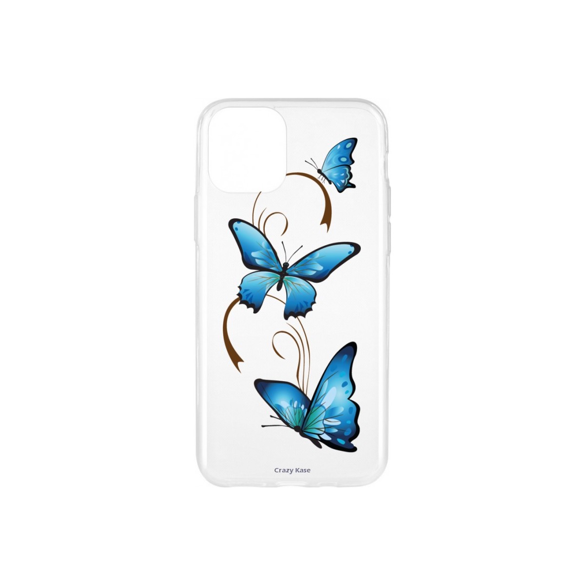 Coque pour iPhone 11 Pro Max souple motif Papillon sur Arabesque - Crazy Kase