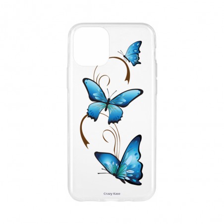 Coque pour iPhone 11 Pro Max souple motif Papillon sur Arabesque - Crazy Kase