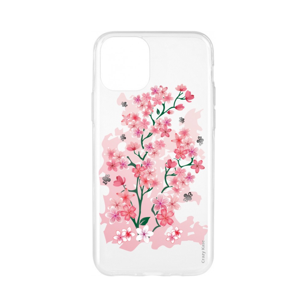 Coque pour iPhone 11 Pro Max souple motif Fleurs de Cerisier - Crazy Kase