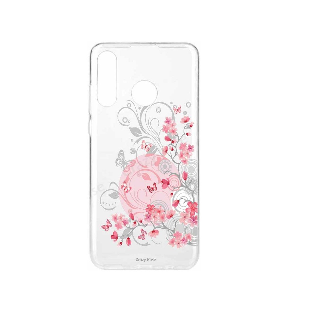 Coque Huawei P30 Lite souple Fleurs et papillons -  Crazy Kase