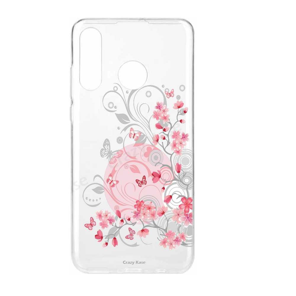 Coque Huawei P30 Lite souple Fleurs et papillons -  Crazy Kase