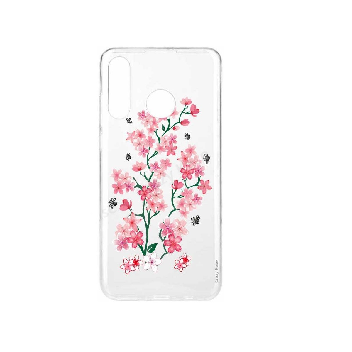 Coque Huawei P30 Lite  souple motif Fleurs de Sakura - Crazy Kase