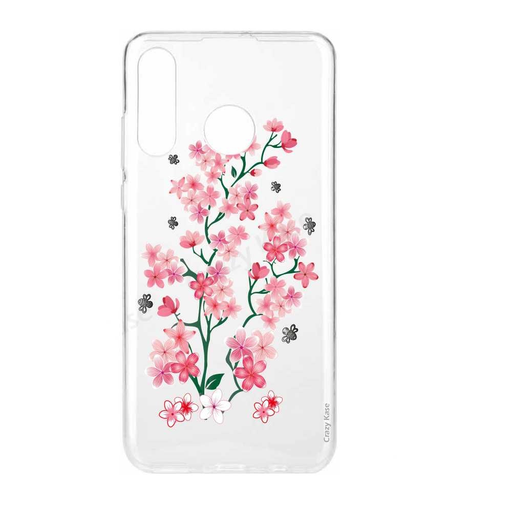 Coque Huawei P30 Lite  souple motif Fleurs de Sakura - Crazy Kase