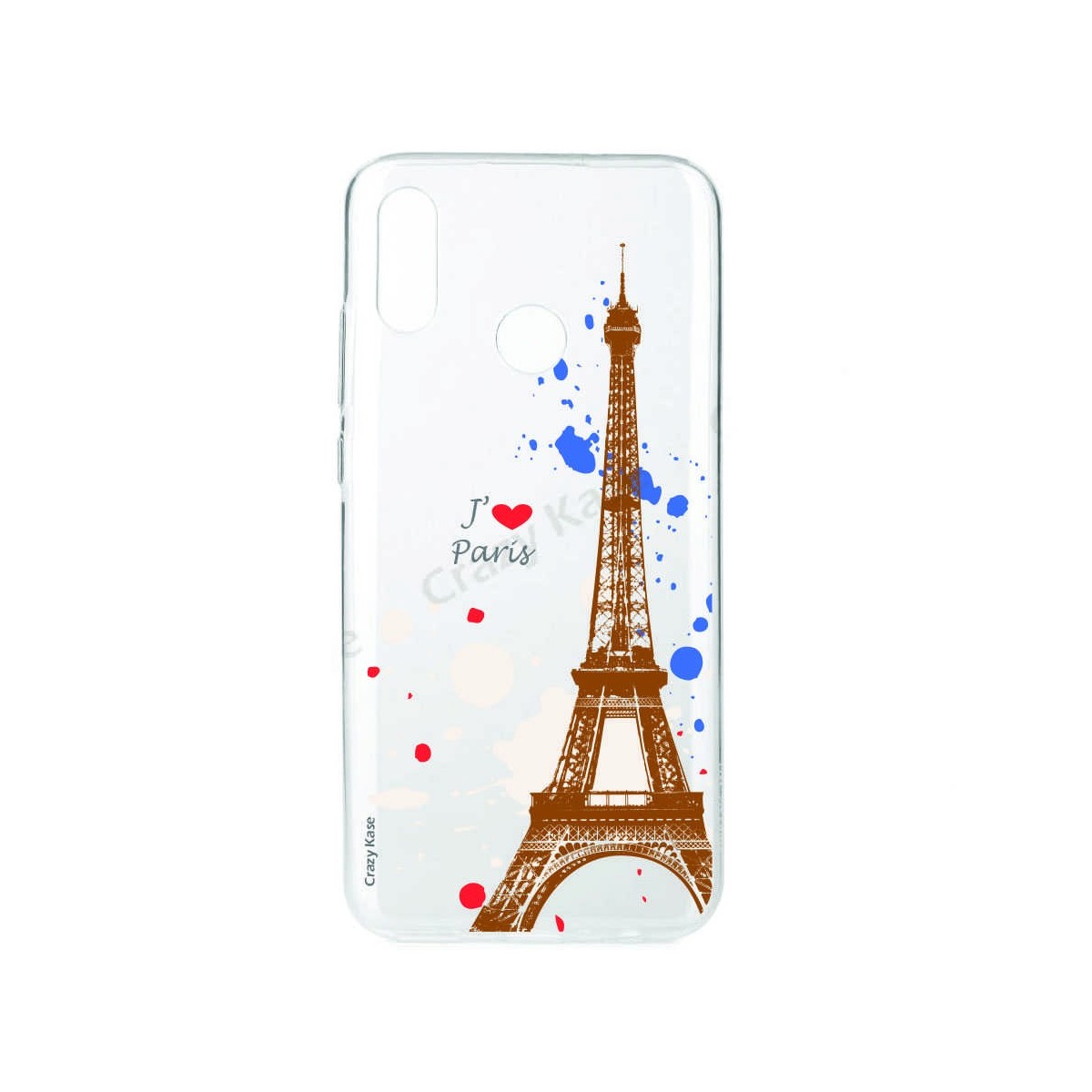 Coque compatible Huawei P Smart 2019 souple Paris -  Crazy Kase