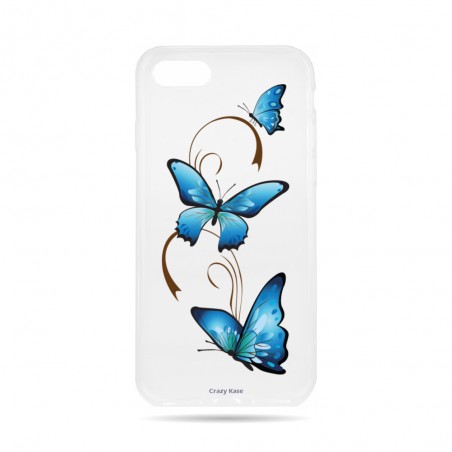 Coque iPhone 7 souple motif Papillon sur Arabesque - Crazy Kase