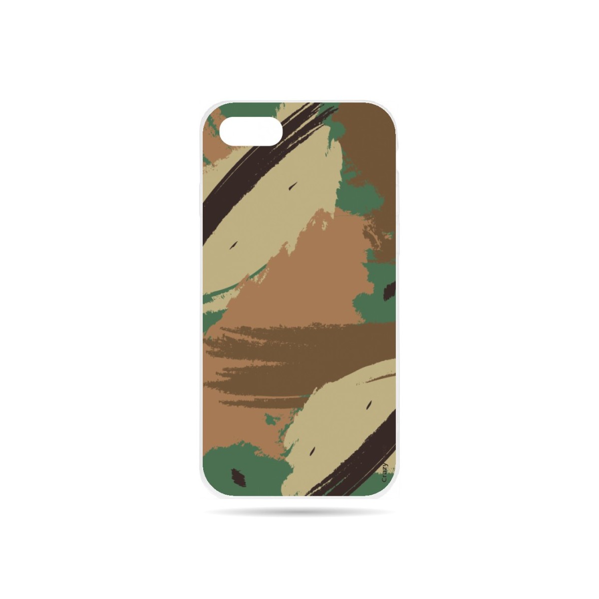 Coque iPhone 7 souple motif Camouflage - Crazy Kase