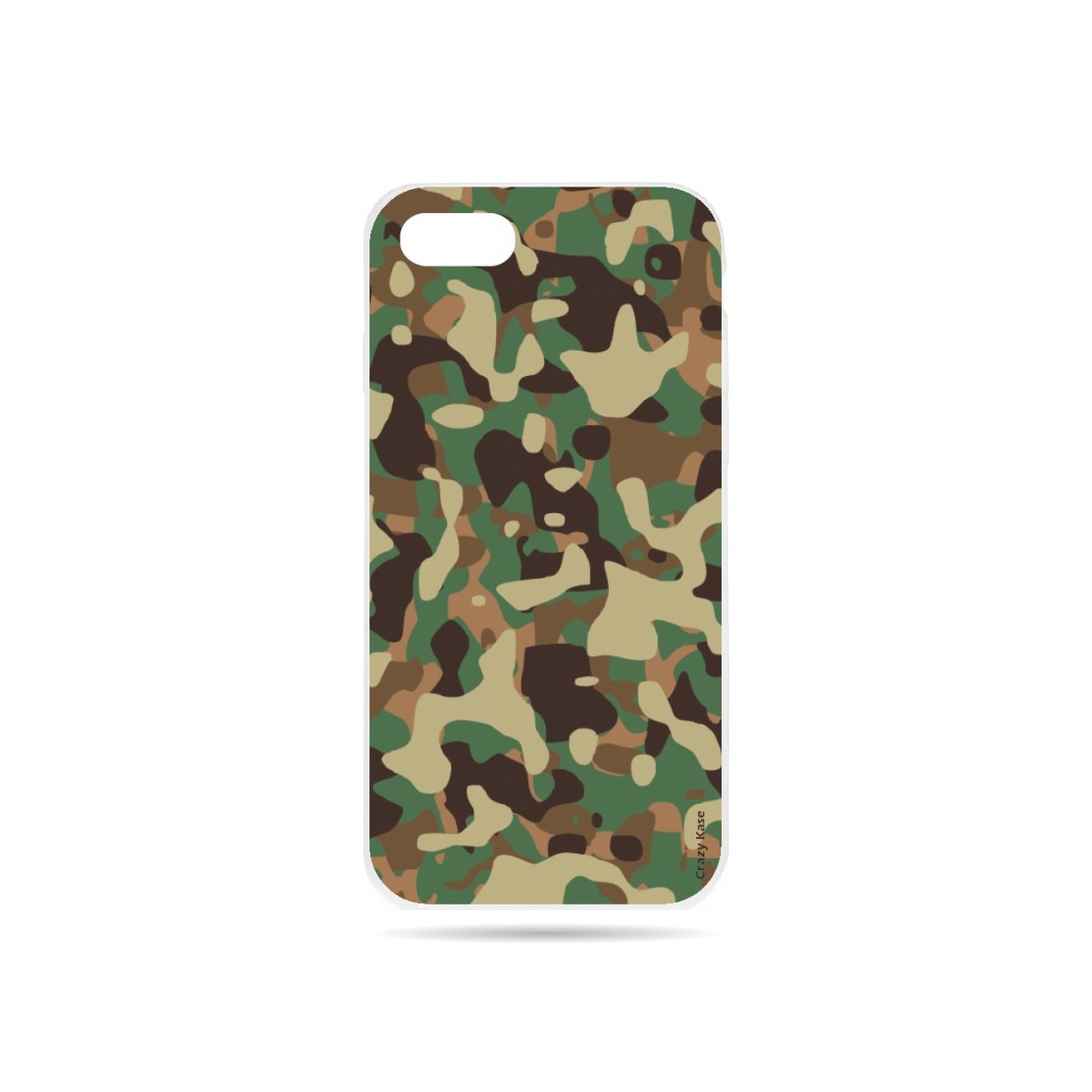 Coque iPhone 7 souple motif Camouflage militaire - Crazy Kase