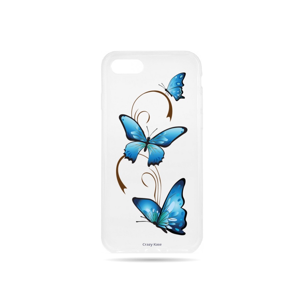 Coque iPhone 8 souple motif Papillon sur Arabesque - Crazy Kase