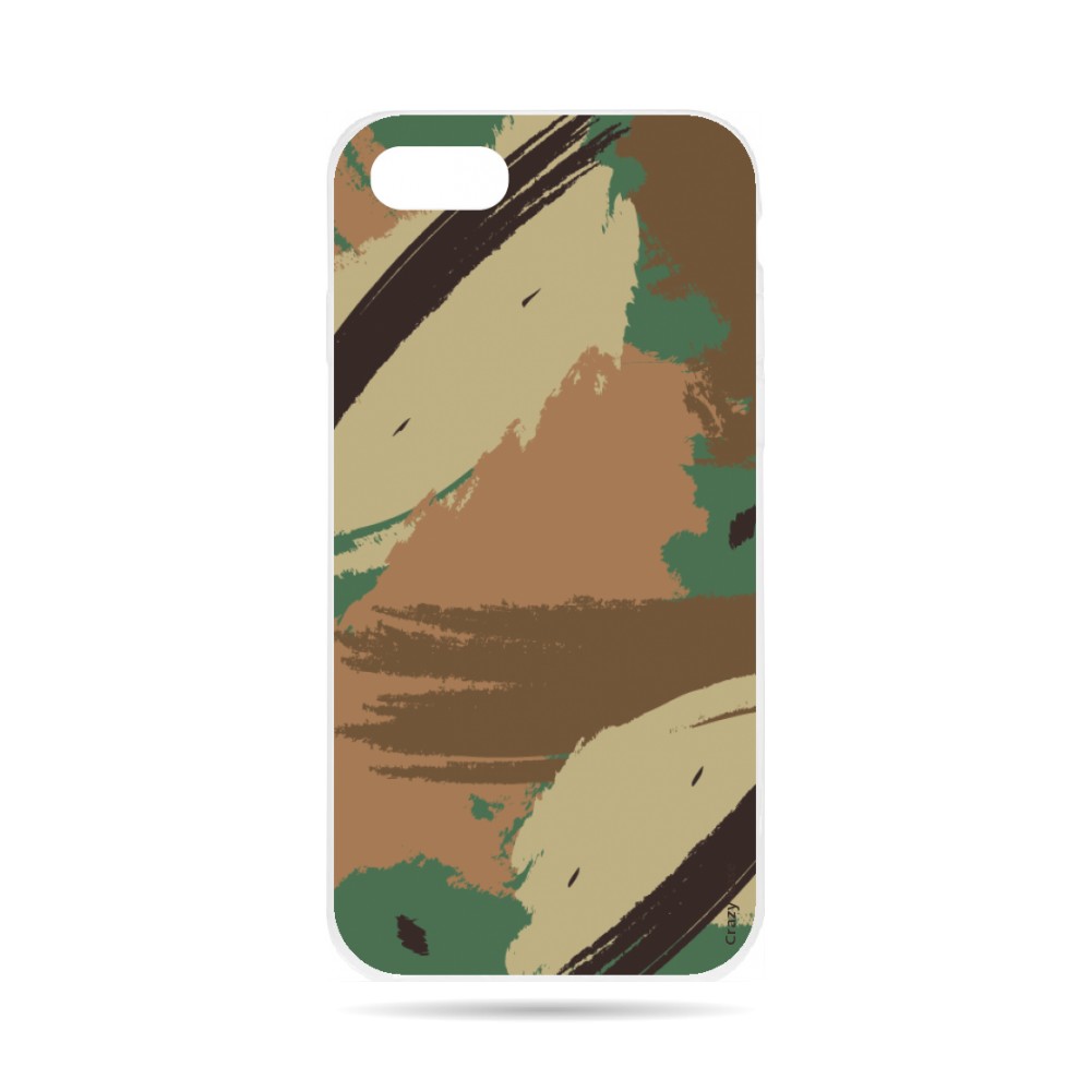 Coque iPhone 8 souple motif Camouflage - Crazy Kase