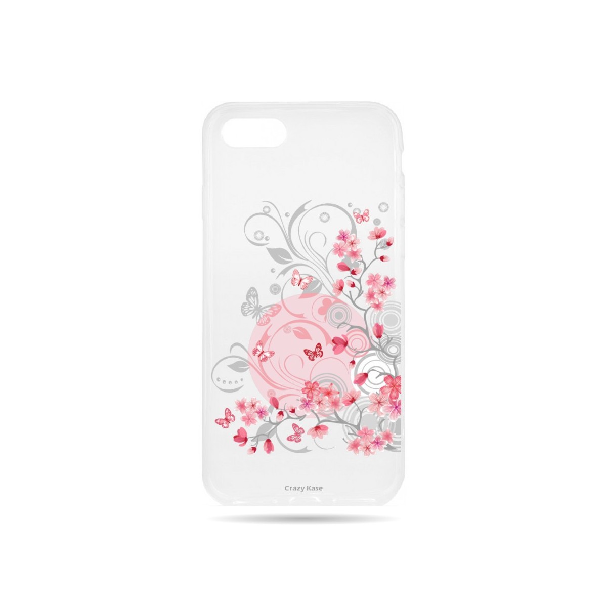 Coque  iPhone 7 / 8 souple Fleurs et papillons -  Crazy Kase
