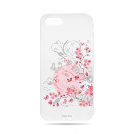 Coque  iPhone 7 / 8 souple Fleurs et papillons -  Crazy Kase