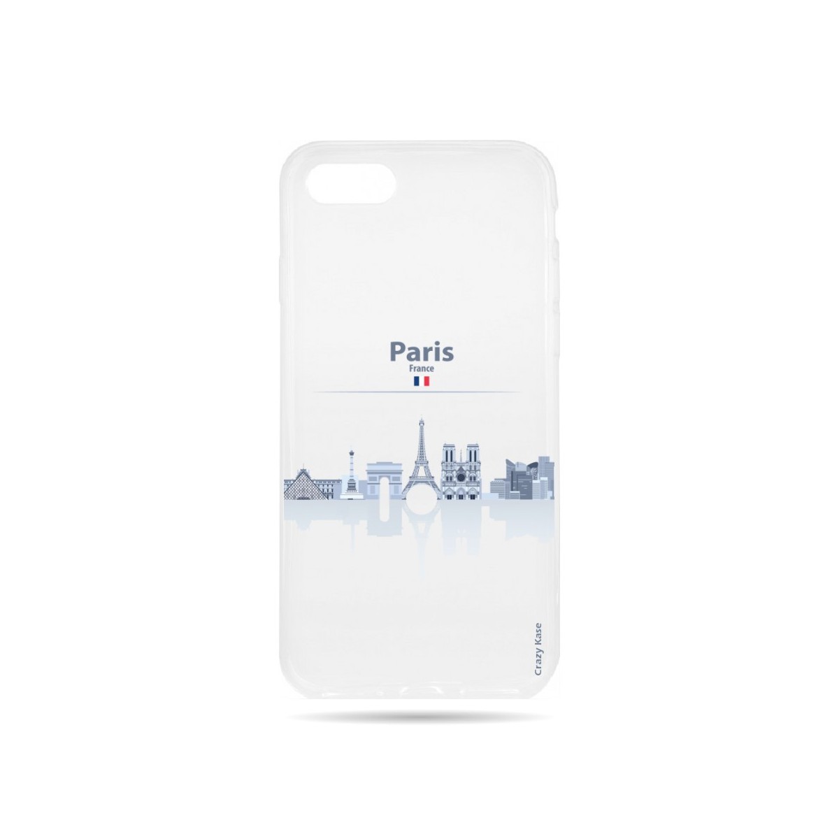 Coque  iPhone 7 / 8 souple Monuments de Paris -  Crazy Kase
